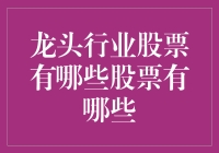 中国龙头行业股票深度解析：把握行业机遇，投资未来