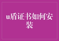 安装U盾证书指南：如何在你的电脑上安全地种下一块田